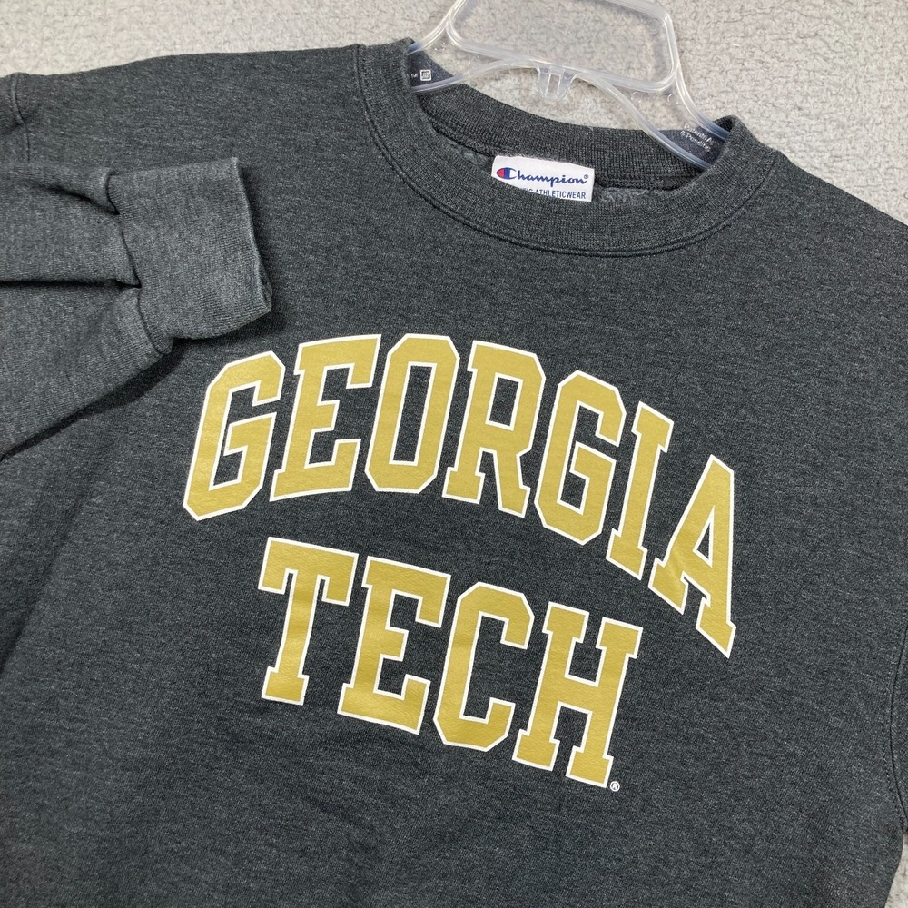GT Georgia Institute of Technology Sweatshirt Adult Small Dark Gray Pullover
